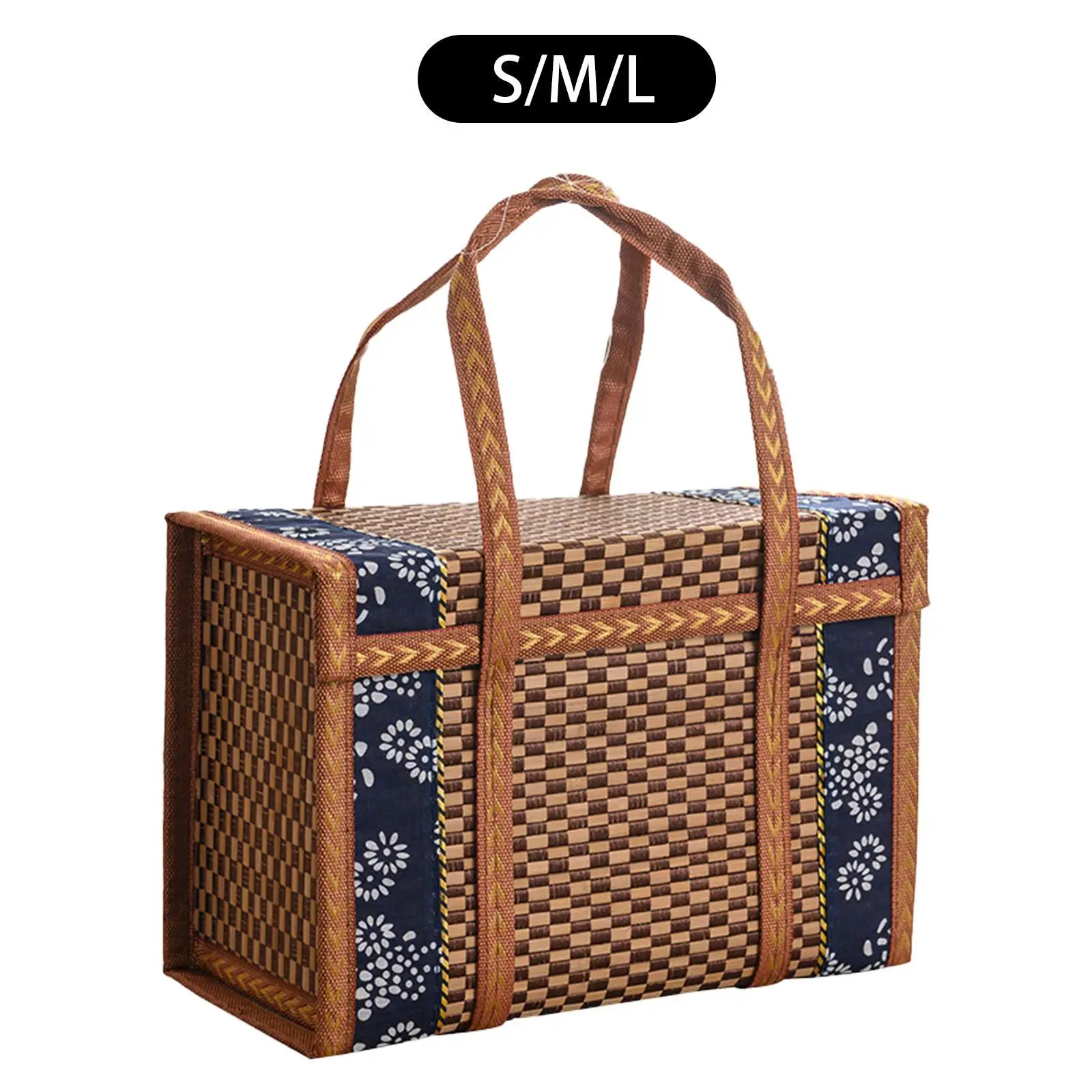 Бамбуковая тканая корзина, портативный контейнер для еды на День Благодарения, кемпинга, вечеринки, красивая
Бамбуковая тканая корзина, портативный контейнер для еды на День Благодарения, кемпинга, вечеринки, красивая