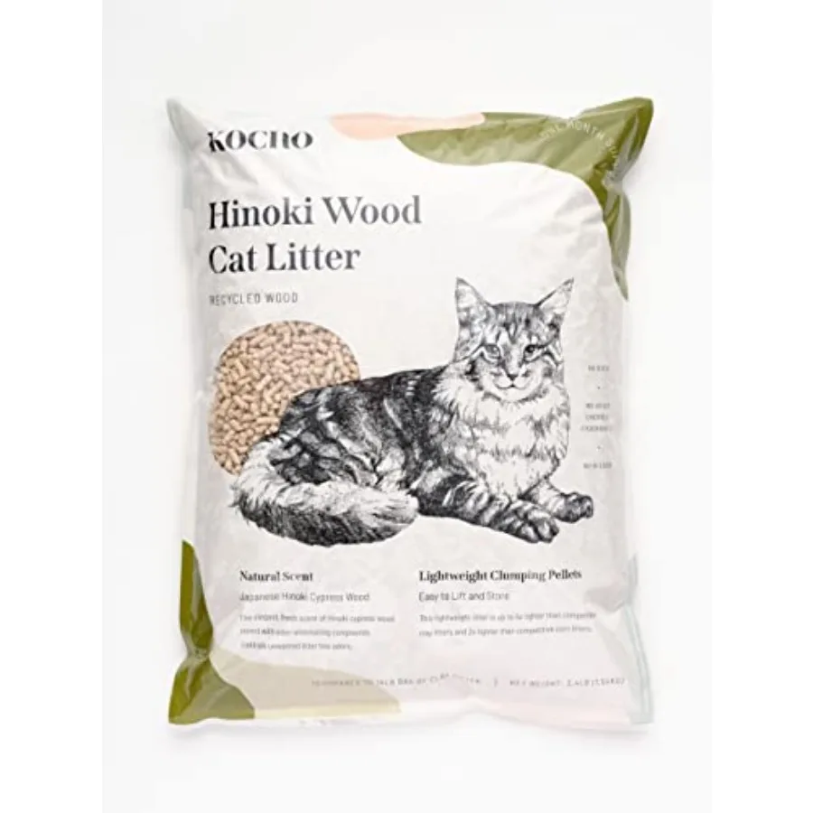 Hinoki Wood Cat Litter, Upcycled, Ultra Lightweight, Natural Aroma of Hinoki Japanese Cypress, Gentle Clumping, Dust-Free
Hinoki Wood Cat Litter, Upcycled, Ultra Lightweight, Natural Aroma of Hinoki Japanese Cypress, Gentle Clumping, Dust-Free