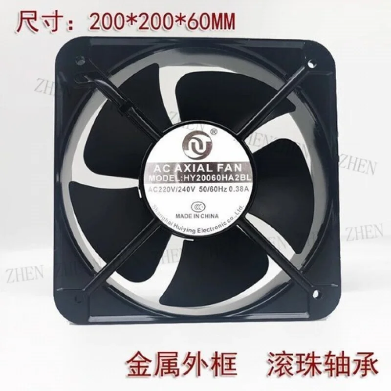 Y 1 Pc. AC FOR AXIAL FAN HY20060HA2BL 20060 AC220V-240V 20CM 0.38A Axial Cooling Fan
Y 1 Pc. AC FOR AXIAL FAN HY20060HA2BL 20060 AC220V-240V 20CM 0.38A Axial Cooling Fan