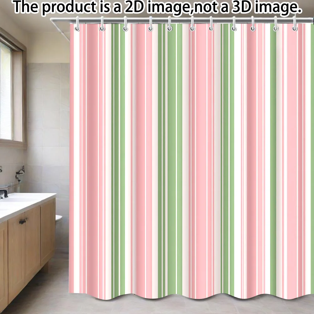 1 PC Shower Curtain in a gentle vertical stripe pattern, including 12 hooks, 180 X 180 cm, bathroom decor with a soft aesthet
1 PC Shower Curtain in a gentle vertical stripe pattern, including 12 hooks, 180 X 180 cm, bathroom decor with a soft aesthet