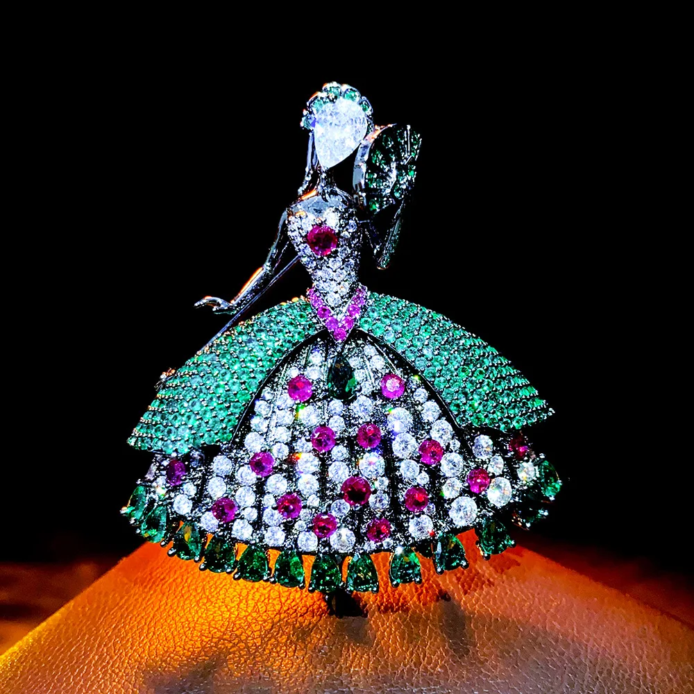 Dancer Lady Brooch Luxury Lapel Pin Coat Sweater Blazer Corsage Accessory Evening Dress Jewelry Banquets Birthday Gift for Women
Dancer Lady Brooch Luxury Lapel Pin Coat Sweater Blazer Corsage Accessory Evening Dress Jewelry Banquets Birthday Gift for Women