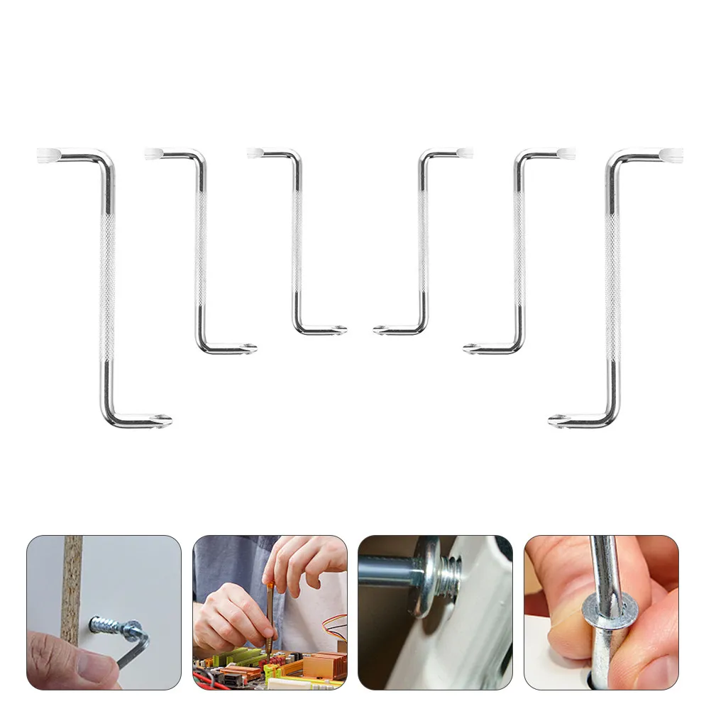 6Pcs Offset Screwdriver Set Z-Type 90 Degree Double Head Micro Screwdrivers with Flathead and Tips for Automotive
6Pcs Offset Screwdriver Set Z-Type 90 Degree Double Head Micro Screwdrivers with Flathead and Tips for Automotive