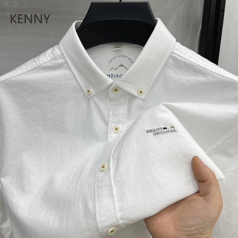 KENNY Spring and Autumn 2025 Casual Simple High Quality Cotton Embroidery Long Sleeve Mens Shirt Designer Clothes Compression
KENNY Spring and Autumn 2025 Casual Simple High Quality Cotton Embroidery Long Sleeve Mens Shirt Designer Clothes Compression