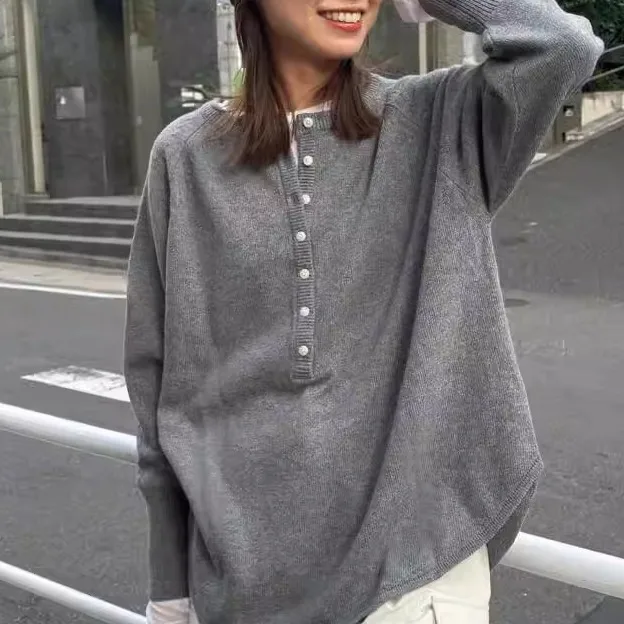 Новинка осени 2025: Женский вязаный шерстяной пуловер JOURNAL STAND с круглым вырезом, повседневный, свободного кроя, модный цвет
Новинка осени 2025: Женский вязаный шерстяной пуловер JOURNAL STAND с круглым вырезом, повседневный, свободного кроя, модный цвет