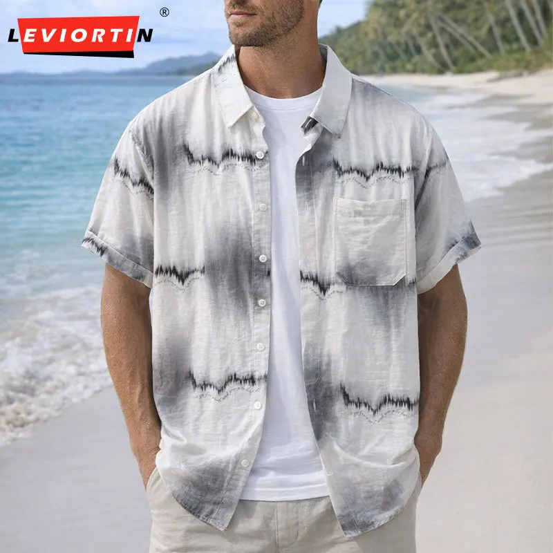Men's Casual Tie-Dye Short Sleeve Linen Shirt Summer Breathable Vacation Beach Artistic Pattern Relaxed Top Shirt Streetwear
Men's Casual Tie-Dye Short Sleeve Linen Shirt Summer Breathable Vacation Beach Artistic Pattern Relaxed Top Shirt Streetwear