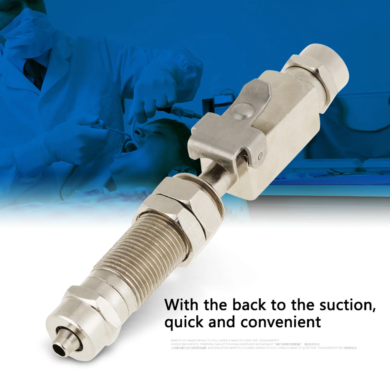 Dental Accessory Dental Connector Dental Quick Adaptor Quick Adaptor Anti backflow Connector for Dental Scaling Device
Dental Accessory Dental Connector Dental Quick Adaptor Quick Adaptor Anti backflow Connector for Dental Scaling Device