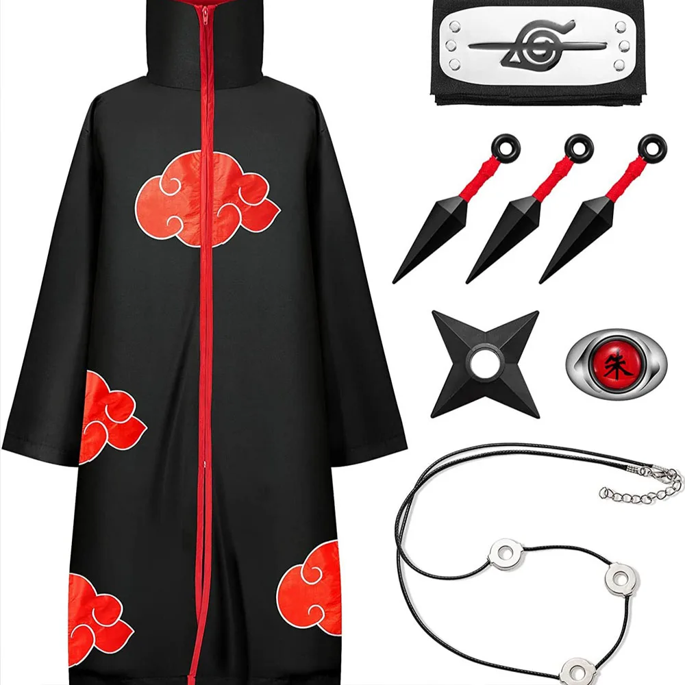 Ninja Organization Akatsuki Cloak Cosplay Costume for Men Stage Performance Outfit Anime Convention Party Dress Up Halloween
Ninja Organization Akatsuki Cloak Cosplay Costume for Men Stage Performance Outfit Anime Convention Party Dress Up Halloween