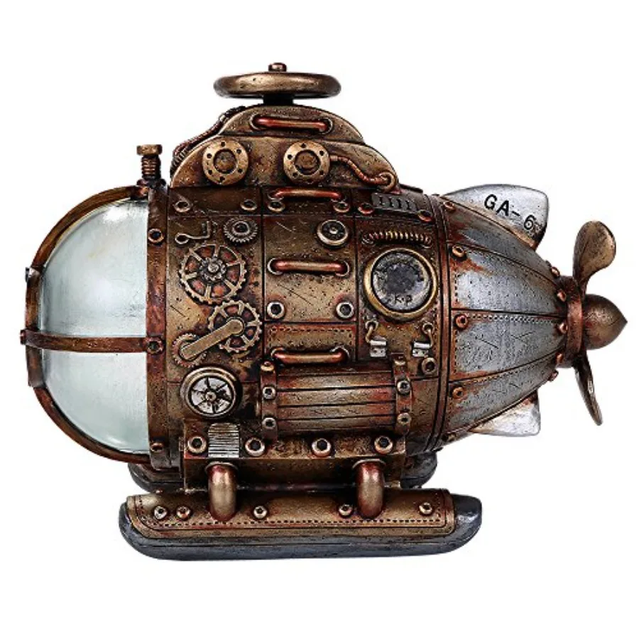 Steampunk Nautilus Explorer Submarine Collectible Sci Fi Fantasy Figurine with Color Changing LED Lights Battery Operated 7.75
Steampunk Nautilus Explorer Submarine Collectible Sci Fi Fantasy Figurine with Color Changing LED Lights Battery Operated 7.75