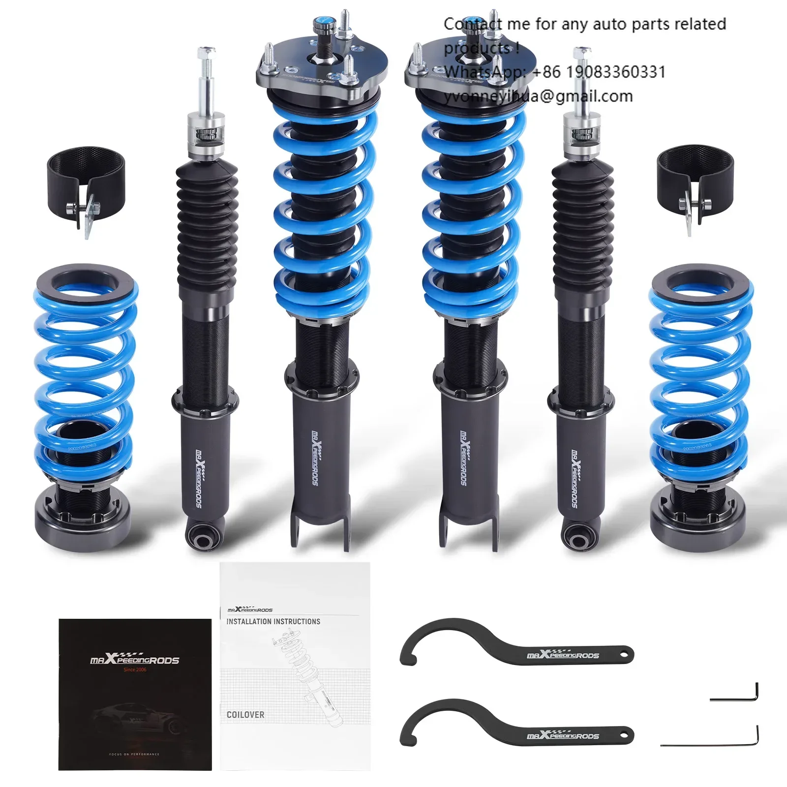 Racing Coilover Kit For Mercedes-Benz E-Class E320 E350 Sedan RWD W211 2003-2009
Racing Coilover Kit For Mercedes-Benz E-Class E320 E350 Sedan RWD W211 2003-2009