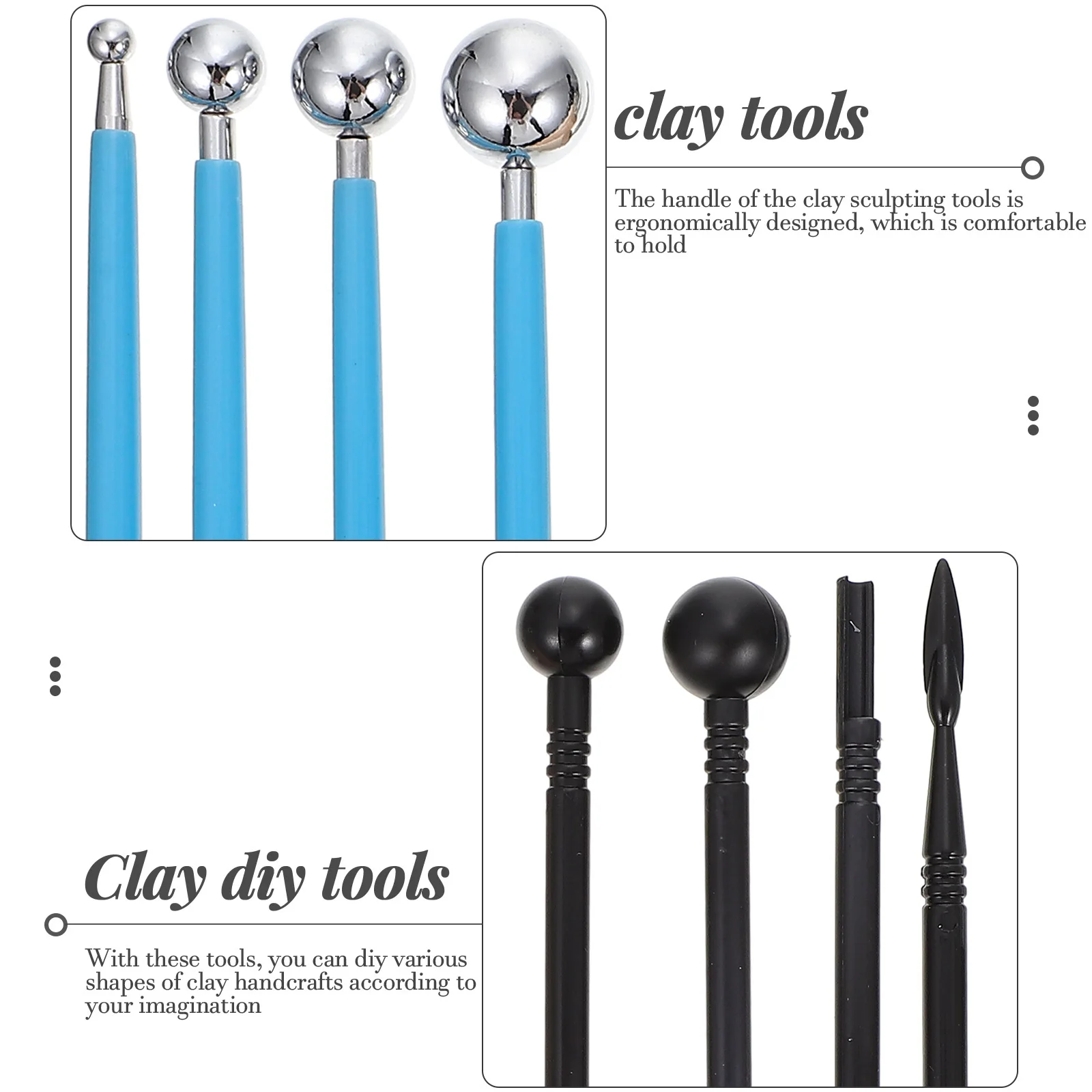 1Set Polymer Clay Sculpting Tools Kit Durable Wood Stainless Steel Clay Carving Pottery Modeling DIY Set Pottery Modeling Tool
1Set Polymer Clay Sculpting Tools Kit Durable Wood Stainless Steel Clay Carving Pottery Modeling DIY Set Pottery Modeling Tool