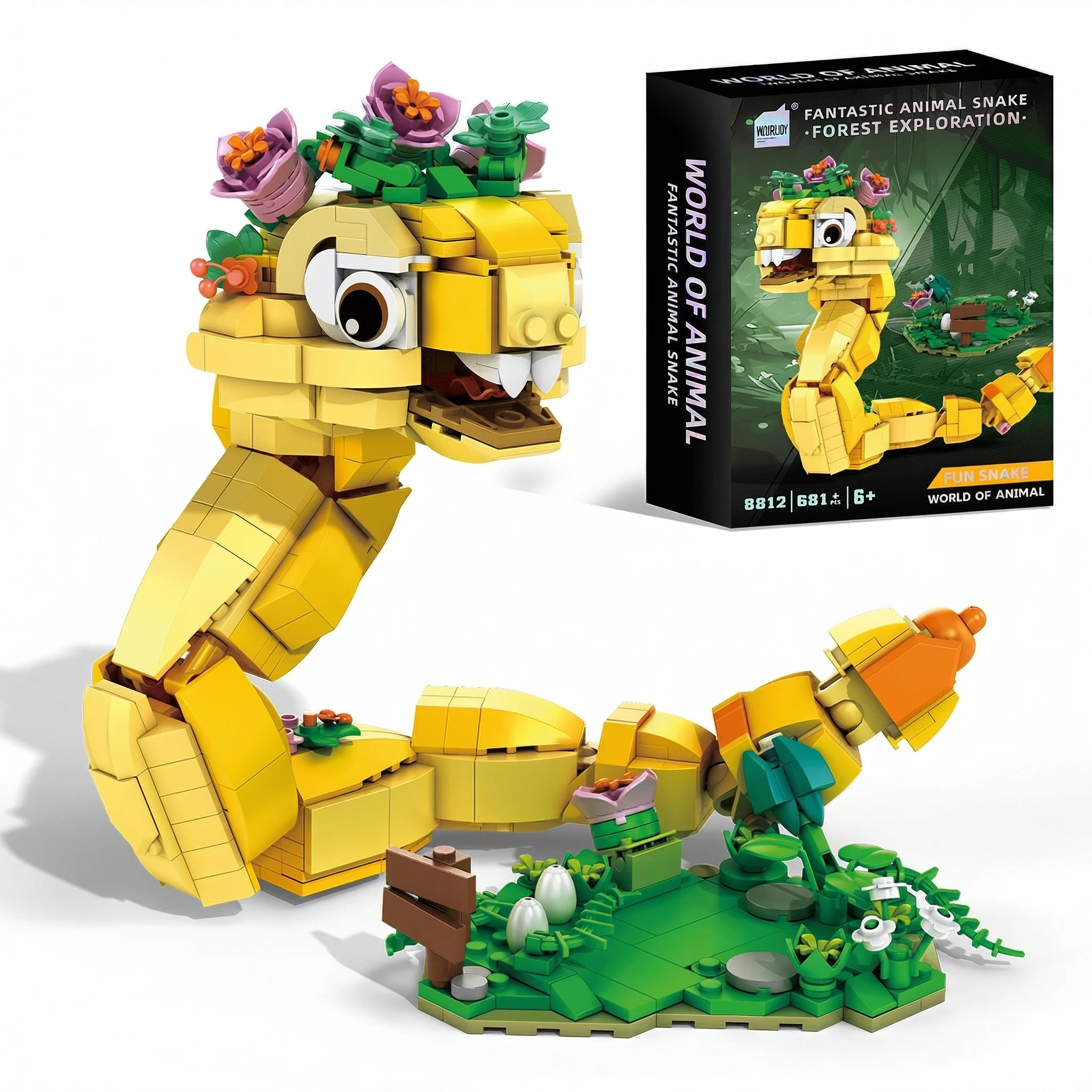 Игрушки-животные, 681 деталь, STEM-конструктор для детей, милая модель змеи, декоративный подарок для детей и подростков
Игрушки-животные, 681 деталь, STEM-конструктор для детей, милая модель змеи, декоративный подарок для детей и подростков