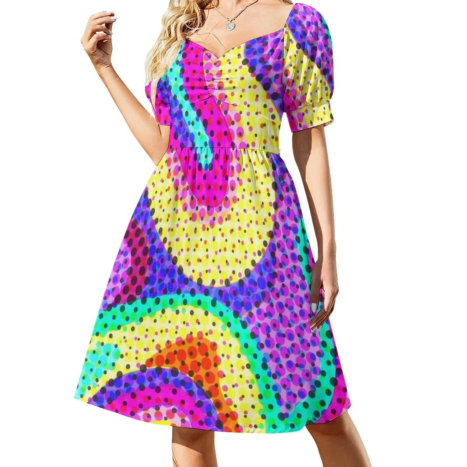 70s liquid pattern Short-Sleeved Dress summer clothes for women wedding dresses for woman Dress
70s liquid pattern Short-Sleeved Dress summer clothes for women wedding dresses for woman Dress