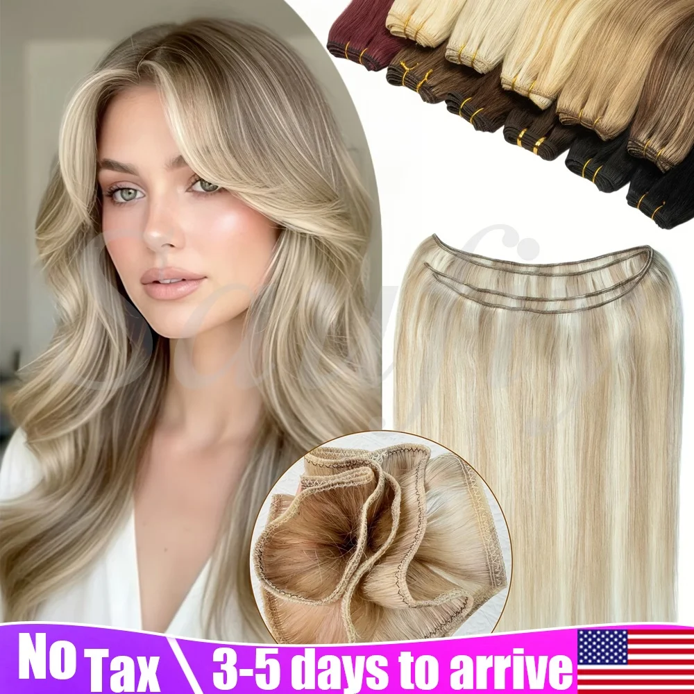 Straight Hair Weft Human Hair Weaves Bundles Sewing In Weft Extensions Natural Blonde Brown Double Drawn Weft for Women 50g
Straight Hair Weft Human Hair Weaves Bundles Sewing In Weft Extensions Natural Blonde Brown Double Drawn Weft for Women 50g