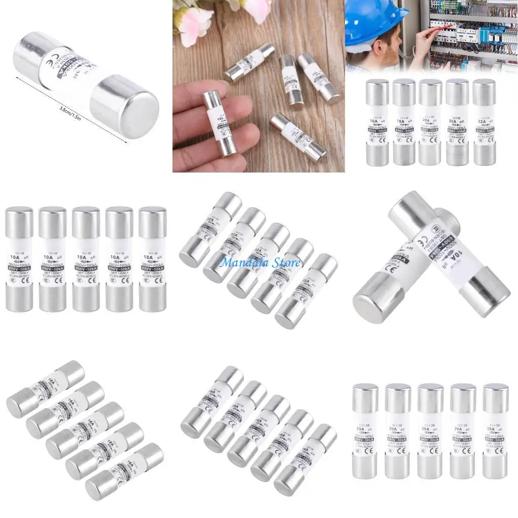 U2JC 5pcs Fast Acting Cylinder Fuses set Quick Blow Ceramic Fuses set Electrical Fuses Overload & Short Circuit Protections
U2JC 5pcs Fast Acting Cylinder Fuses set Quick Blow Ceramic Fuses set Electrical Fuses Overload & Short Circuit Protections