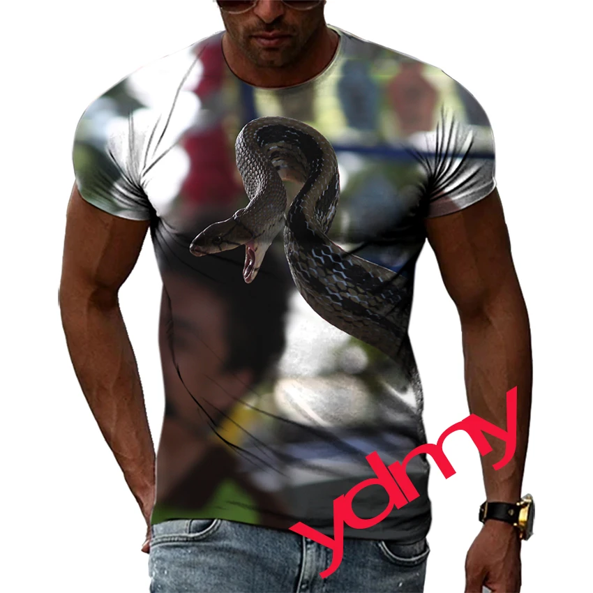 Tide Fashion Summe The Snake Picture Men's T-shirt Casual Print Tees Hip Hop Personality Round Neck Short Sleev Quick-Dry Tops
Tide Fashion Summe The Snake Picture Men's T-shirt Casual Print Tees Hip Hop Personality Round Neck Short Sleev Quick-Dry Tops