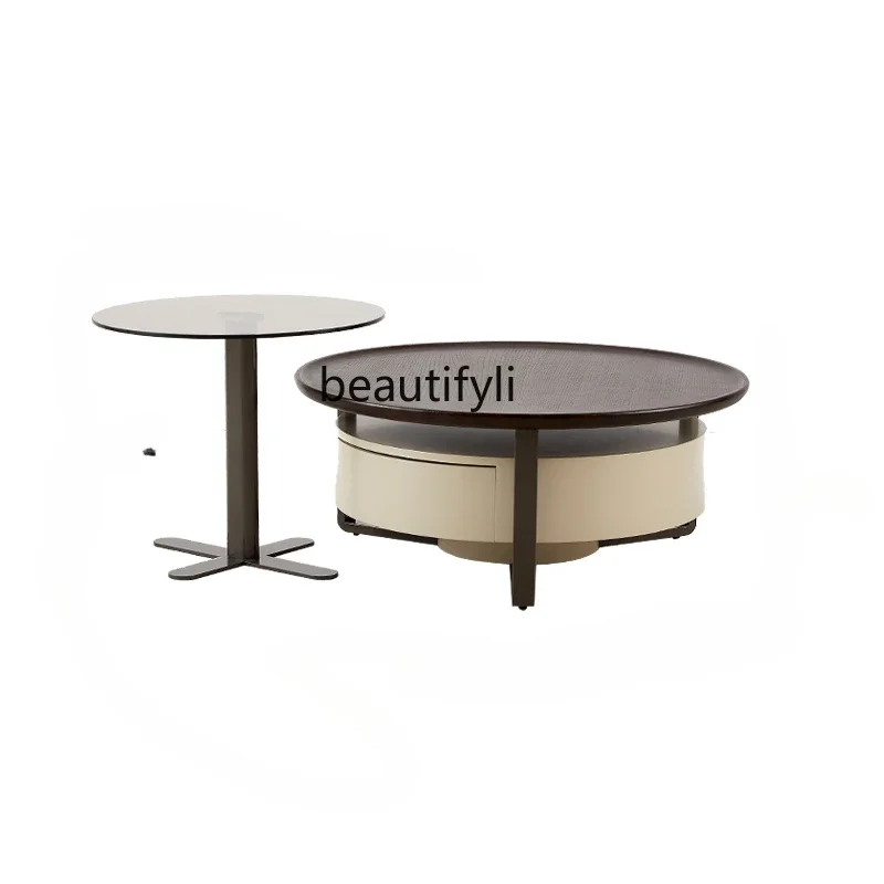 Wabi-sabi style rotating high and low combination light luxury minimalist living room home small apartment designer coffee table
Wabi-sabi style rotating high and low combination light luxury minimalist living room home small apartment designer coffee table