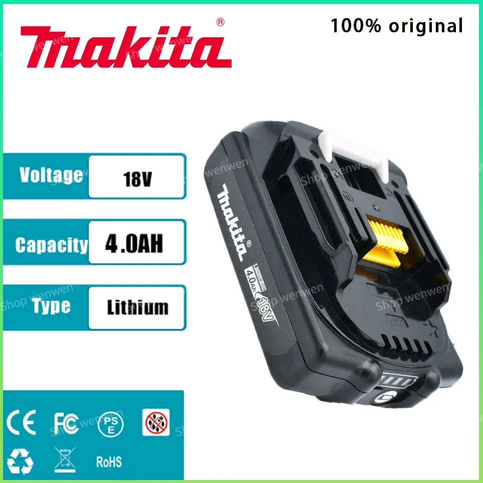 Makita Rechargeable 18V 4.0Ah Li-Ion Battery For Makita BL1830 BL1815 BL1860 BL1840 194205-3 Replacement Power Tools Battery
Makita Rechargeable 18V 4.0Ah Li-Ion Battery For Makita BL1830 BL1815 BL1860 BL1840 194205-3 Replacement Power Tools Battery