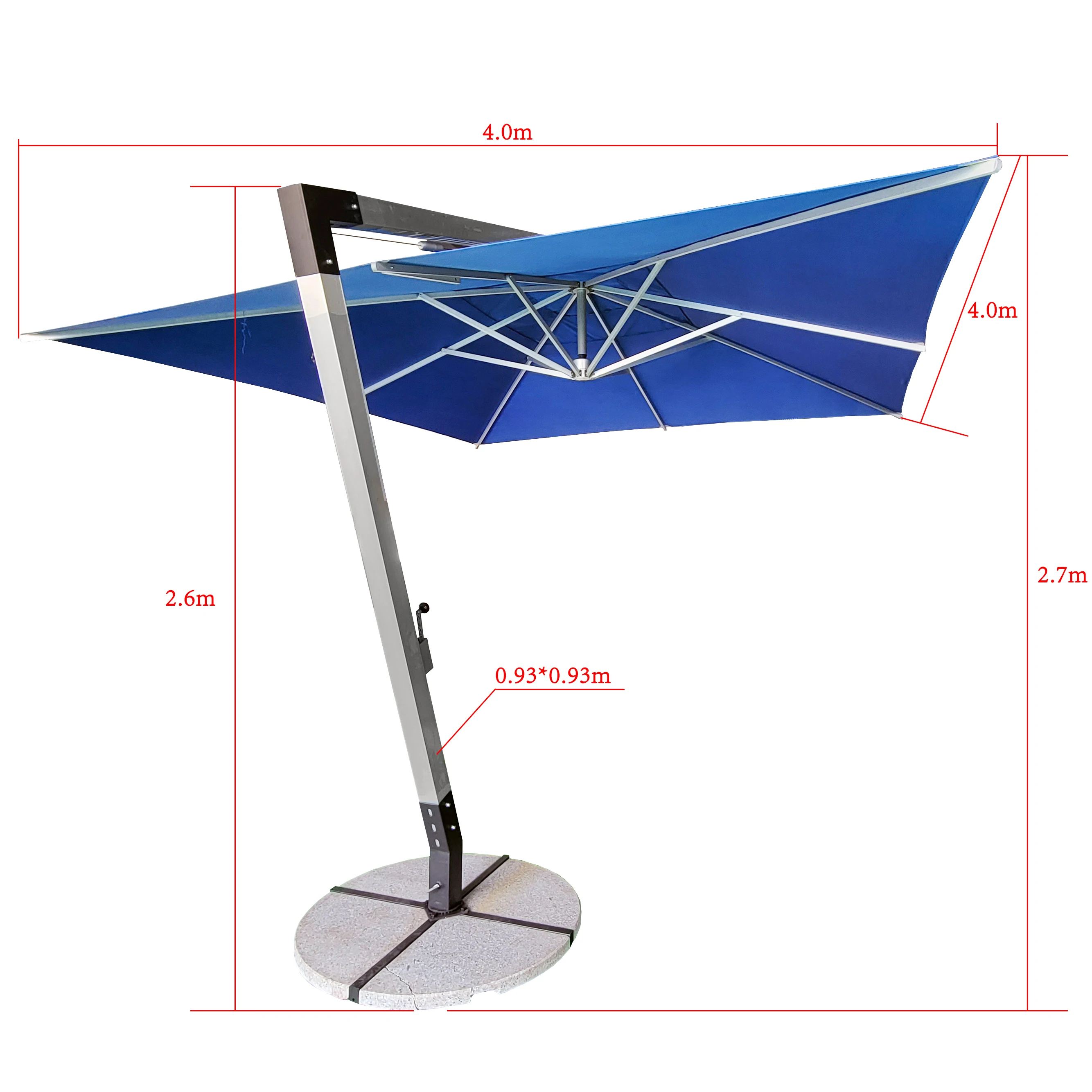 Deluxe New Style Hanging Patio Garden Outdoor Roman Umbrella
Deluxe New Style Hanging Patio Garden Outdoor Roman Umbrella