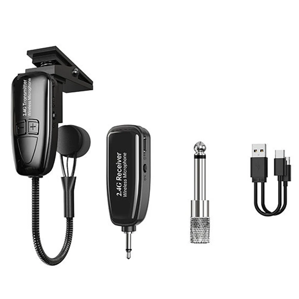 2.4G Wireless Lavalier Microphone 30m Range Wireless Receiver Transmitter Plug and Play Great for Trumpets Trombone
2.4G Wireless Lavalier Microphone 30m Range Wireless Receiver Transmitter Plug and Play Great for Trumpets Trombone
