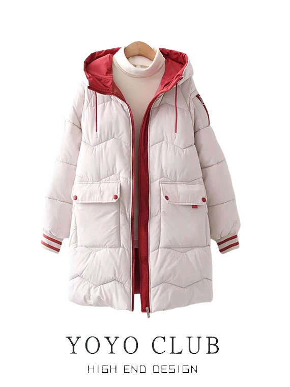 Women's Faion Thiened down Cotton Jaet Loose Fit Mid-Length Hooded Coat Korean Sle Commute Long Sve Zipper Pure Color
Women's Faion Thiened down Cotton Jaet Loose Fit Mid-Length Hooded Coat Korean Sle Commute Long Sve Zipper Pure Color