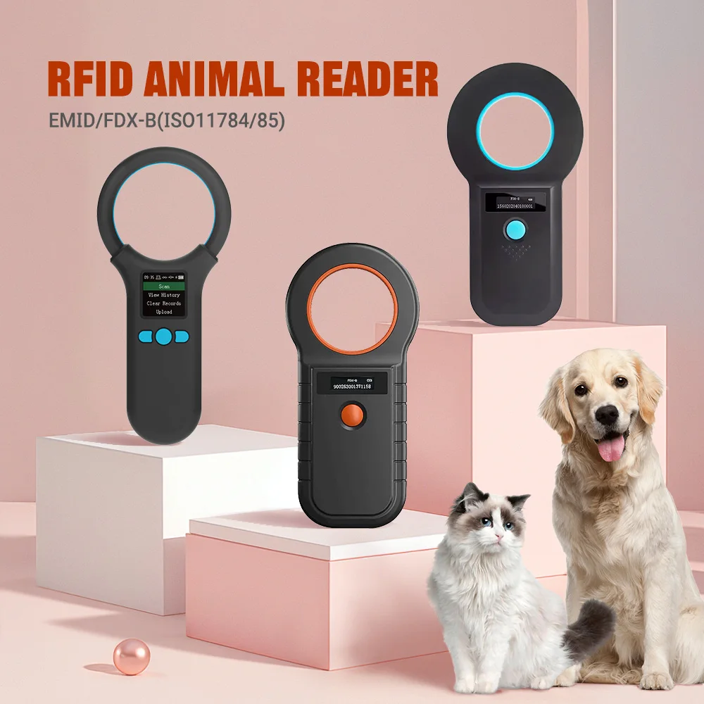 Advanced Animal Microchip Reader with Bluetooth USB 2.4G Multiple Versions Optional RFID Scanner for Dogs Cats Livestock Animals