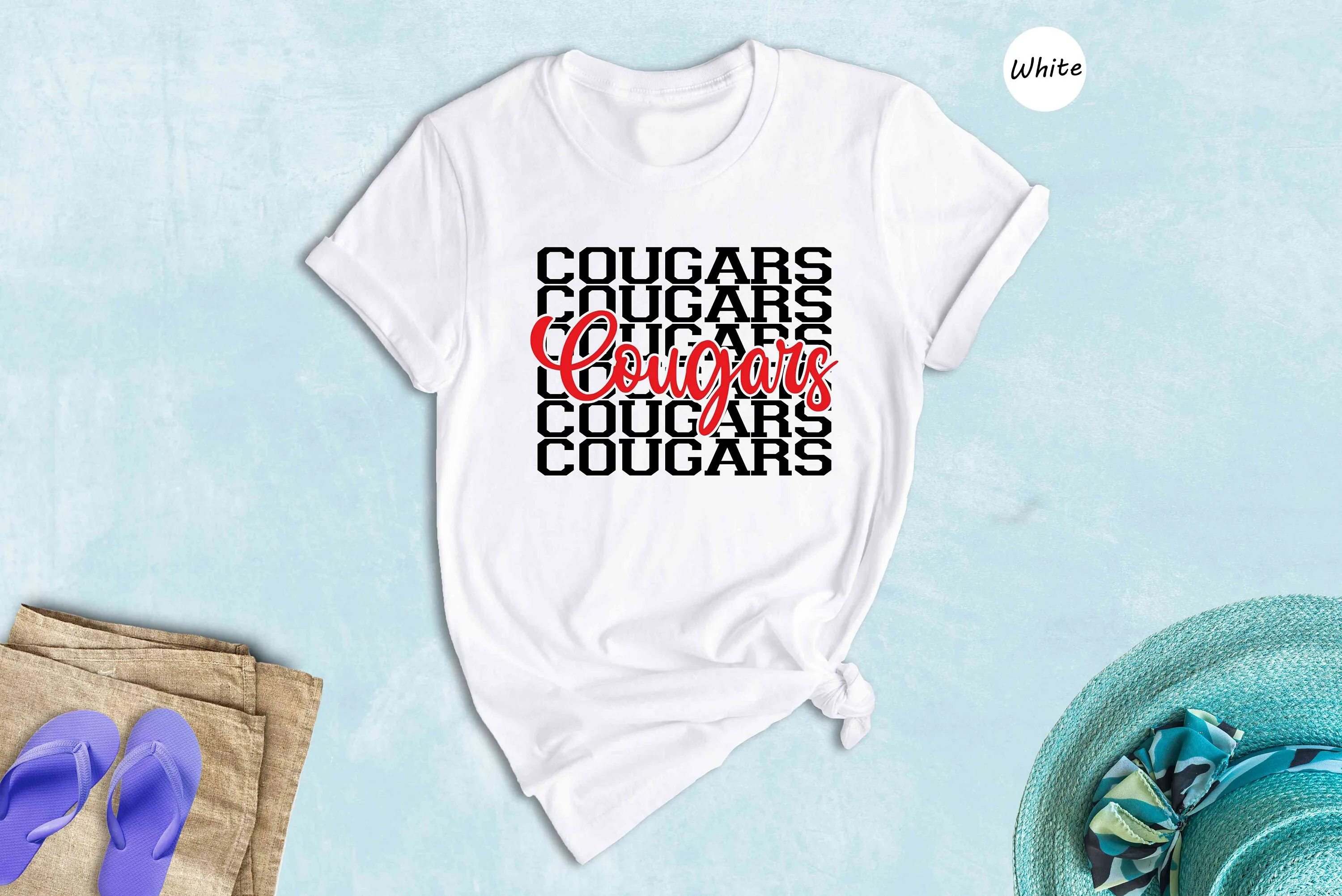 Футболка Cougars Team Mascot Fan School Mom 
Футболка Cougars Team Mascot Fan School Mom