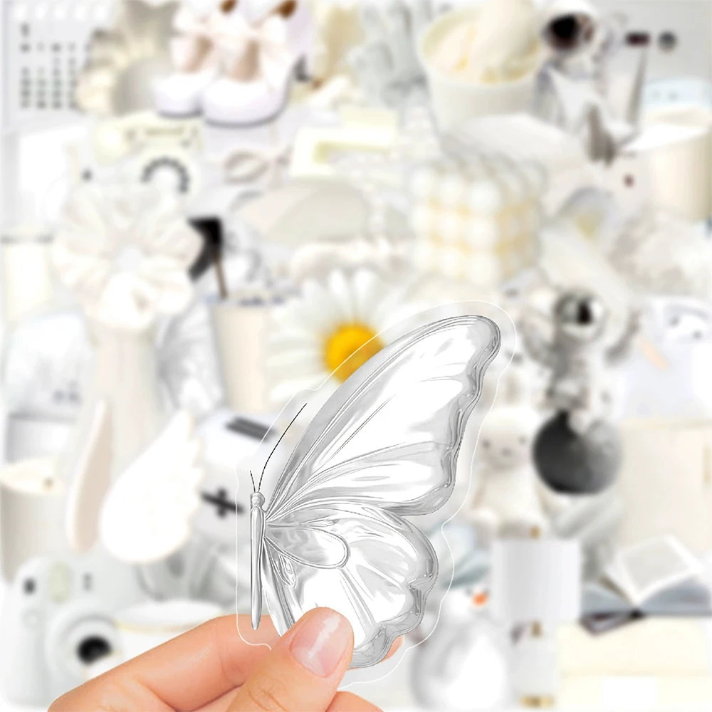 10/30/50pcs White INS Simple Style Cartoon Graffiti Stickers Aesthetic Decals DIY Notebook Guitar Phone Cute Transparent Sticker
10/30/50pcs White INS Simple Style Cartoon Graffiti Stickers Aesthetic Decals DIY Notebook Guitar Phone Cute Transparent Sticker
