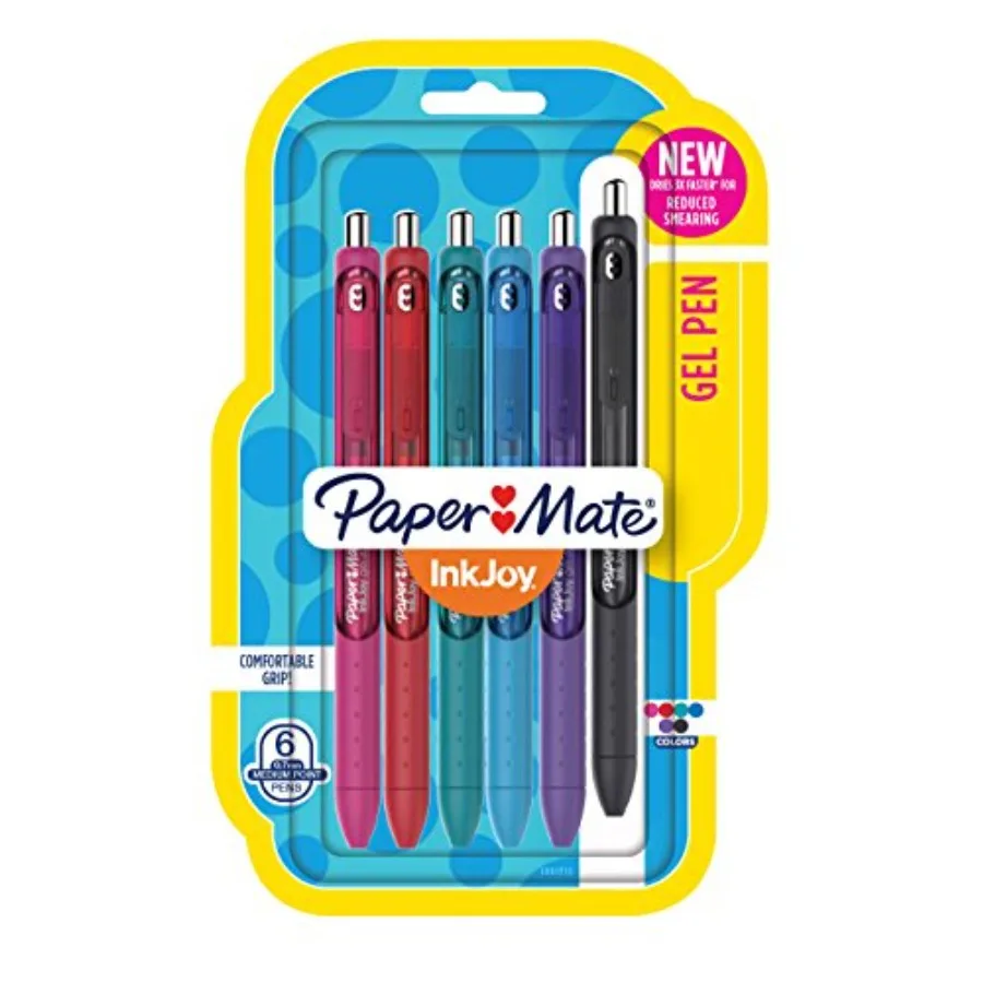 InkJoy Gel Pens, Medium Point, Assorted Colors, 6 Count
InkJoy Gel Pens, Medium Point, Assorted Colors, 6 Count
