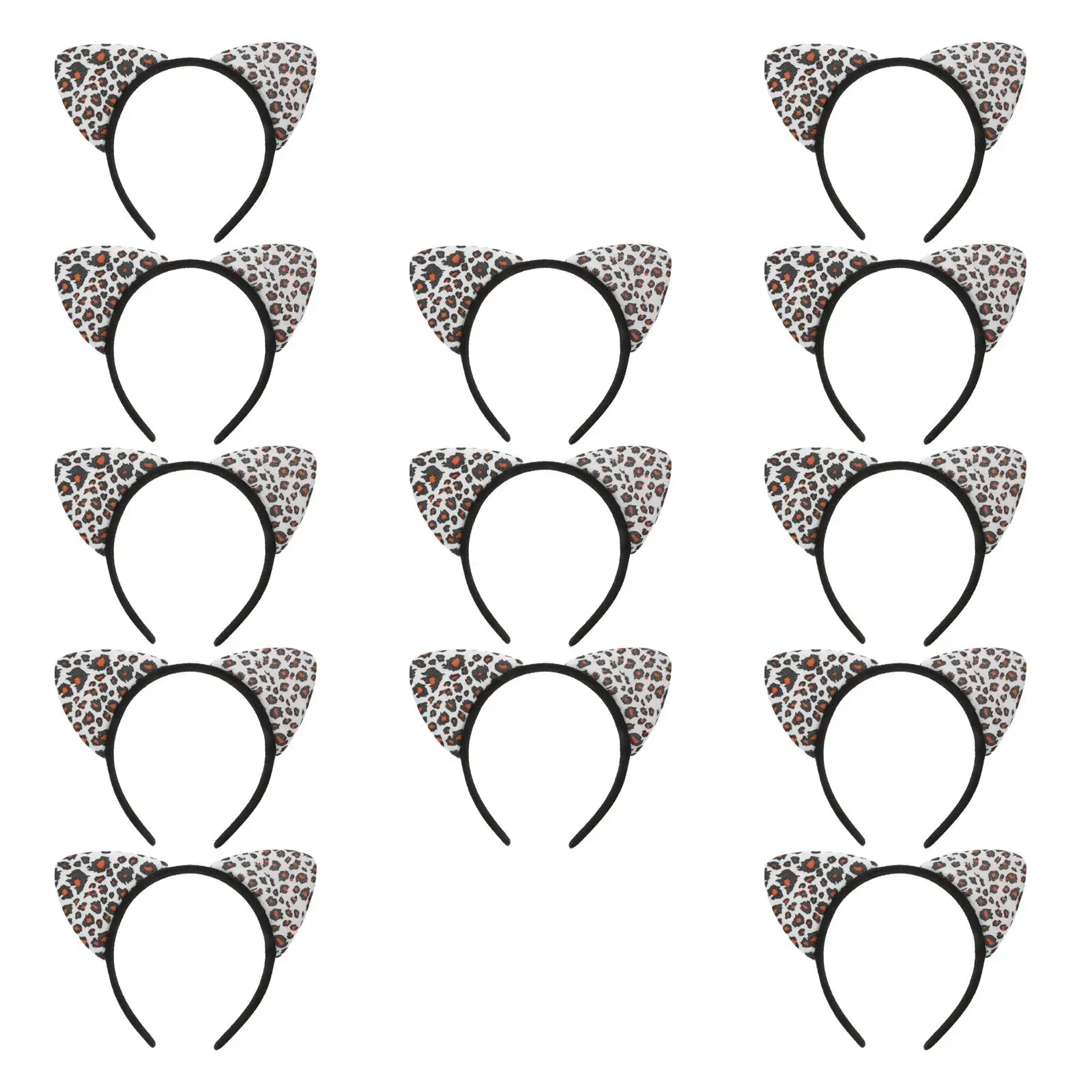 14 Pcs Leopard Print Cat Ear Headbands Kids Girls White Smooth Surface Fashionable Hair Accessories Cosplay Props Valentine
14 Pcs Leopard Print Cat Ear Headbands Kids Girls White Smooth Surface Fashionable Hair Accessories Cosplay Props Valentine