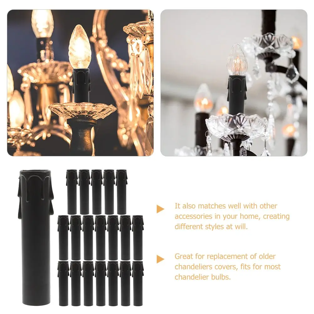 20 Pcs Teardrop Plastic Sleeve Pendant Light Covers Sleeves For Chandelier Parts Lamp Head Socket
20 Pcs Teardrop Plastic Sleeve Pendant Light Covers Sleeves For Chandelier Parts Lamp Head Socket