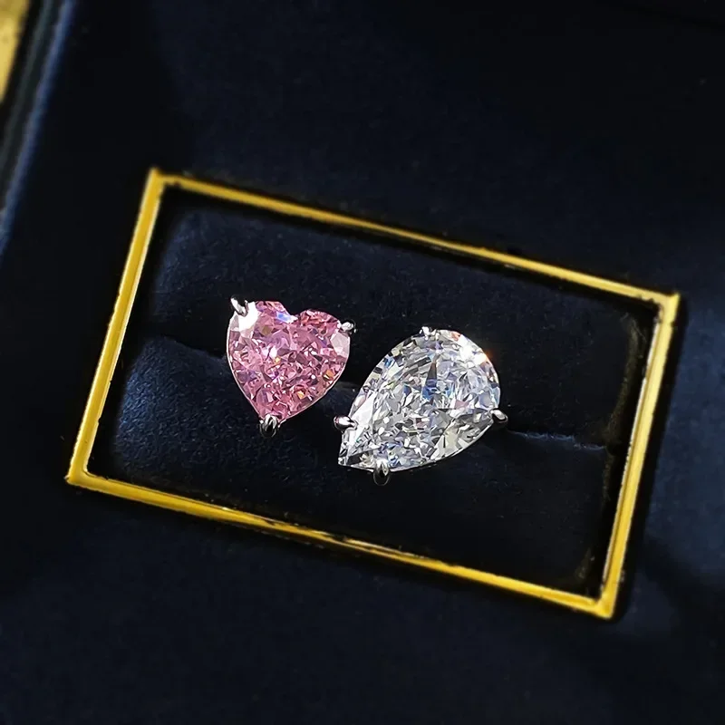 Кольцо Queen Heart Lab с розовым бриллиантом, 100% настоящее серебро 925 пробы, вечерние обручальные кольца для женщин, свадебные украшения для помолвки
Кольцо Queen Heart Lab с розовым бриллиантом, 100% настоящее серебро 925 пробы, вечерние обручальные кольца для женщин, свадебные украшения для помолвки