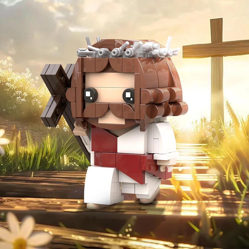 MOC Модель Иисуса Наборы строительных блоков Иисус носить крест Фигурка Кирпич DIY Дизайнерская игрушка Подарок для взрослых
MOC Модель Иисуса Наборы строительных блоков Иисус носить крест Фигурка Кирпич DIY Дизайнерская игрушка Подарок для взрослых
