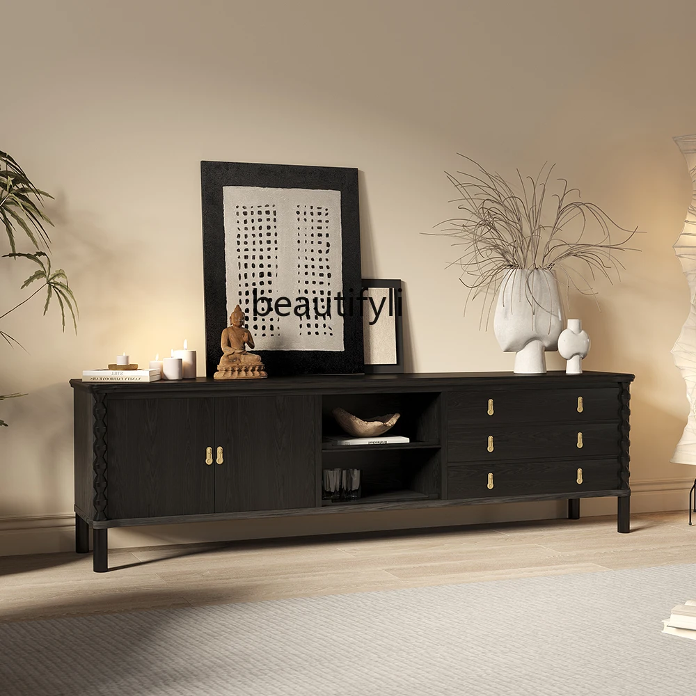 Medieval solid wood TV cabinet American living room coffee table high-end TV cabinet combination locker
Medieval solid wood TV cabinet American living room coffee table high-end TV cabinet combination locker