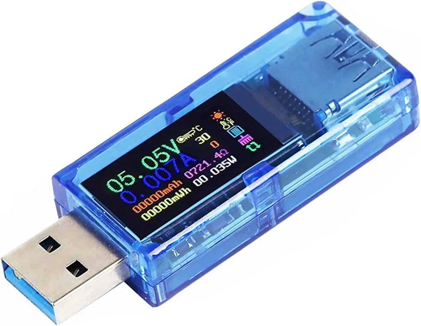 USB .0 Tester, USB Power Meter, .7-30V 0-4A Voltage Tester Multimeter, USB Meter Tester, IPS Color Display Voltmeter Ammeter, U
USB .0 Tester, USB Power Meter, .7-30V 0-4A Voltage Tester Multimeter, USB Meter Tester, IPS Color Display Voltmeter Ammeter, U