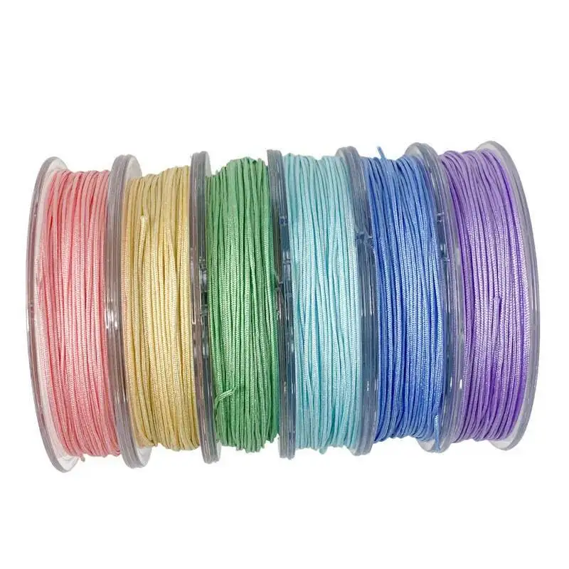 0.8mm 25m Roll NO.72 Jade Thread Hand Woven Bracelet Jewelry Making Beaded Chinese Knot Thread Nylon Cord DIY Tassels
0.8mm 25m Roll NO.72 Jade Thread Hand Woven Bracelet Jewelry Making Beaded Chinese Knot Thread Nylon Cord DIY Tassels