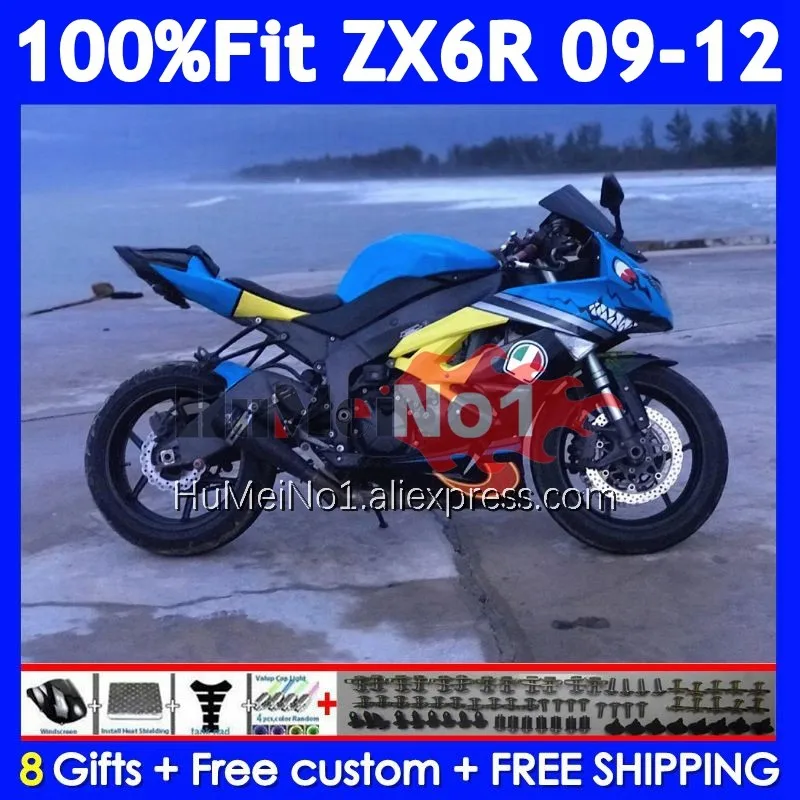 OEM Kit For KAWASAKI NINJA ZX636 ZX 6R 636 ZX600 208No.84 ZX-6R Shark blue ZX6R 09 10 11 12 ZX-636 2009 2010 2011 2012 Fairing
OEM Kit For KAWASAKI NINJA ZX636 ZX 6R 636 ZX600 208No.84 ZX-6R Shark blue ZX6R 09 10 11 12 ZX-636 2009 2010 2011 2012 Fairing