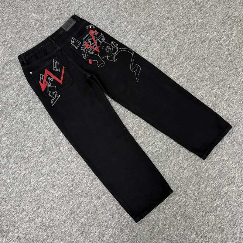 26SS American Retro Weathered Embroidered DERSCHUTZE Denim Pants New Style Men's Women's High-Quality Pants
26SS American Retro Weathered Embroidered DERSCHUTZE Denim Pants New Style Men's Women's High-Quality Pants