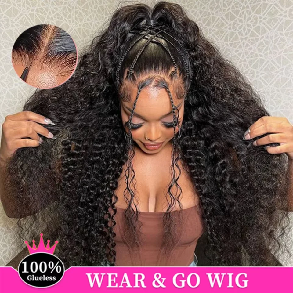5x5 Glueless Deep Wave Wear Go Lace Front Wig, Pre-Plucked Human Hair, 6x4 Curly Brazilian Transparent Lace Front Wigs
5x5 Glueless Deep Wave Wear Go Lace Front Wig, Pre-Plucked Human Hair, 6x4 Curly Brazilian Transparent Lace Front Wigs