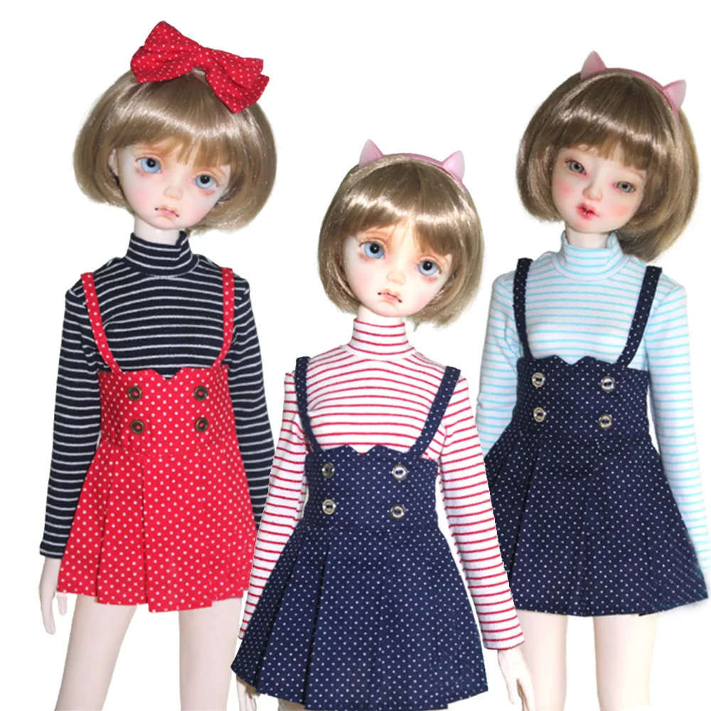 Fits 43cm 1/4 MSD BJD Joint smart Doll T-shirt Strap skirt shirt leather shleather
Fits 43cm 1/4 MSD BJD Joint smart Doll T-shirt Strap skirt shirt leather shleather