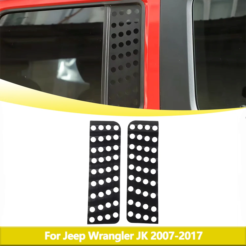 Door Rear Triangle Glass Panel Decoration for Jeep Wrangler JK 2007-2017 4-Door PVC Window Stickers Exterior Accessories Black
Door Rear Triangle Glass Panel Decoration for Jeep Wrangler JK 2007-2017 4-Door PVC Window Stickers Exterior Accessories Black