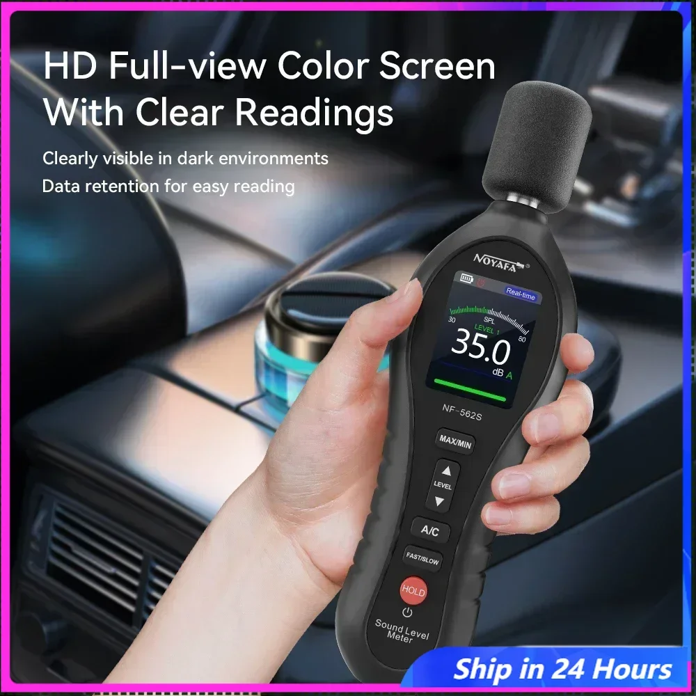 ZHOUCE Sound Level Meter NF-562S Digital Handheld Noise Measuring Instrument 30~130dB Mini Audio Noise Volume Decibel Meter
ZHOUCE Sound Level Meter NF-562S Digital Handheld Noise Measuring Instrument 30~130dB Mini Audio Noise Volume Decibel Meter