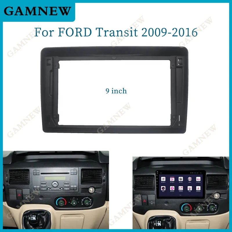 9 Inch Car Stereo Fascia Dash Panel Frame Adapter For Ford Transit 2009-2016 Android Kit Installation Trim Beze
9 Inch Car Stereo Fascia Dash Panel Frame Adapter For Ford Transit 2009-2016 Android Kit Installation Trim Beze