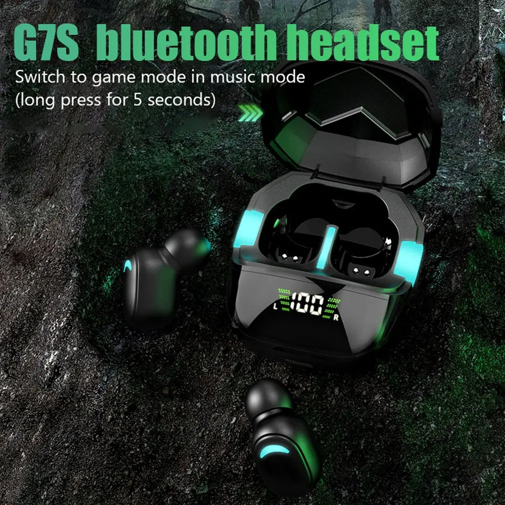 G7S Wireless Bluetooth Earphone Game TWS Real Headset Radio Low Delay In-ear Stereo Earbuds Driver Headphones Dropshipping
G7S Wireless Bluetooth Earphone Game TWS Real Headset Radio Low Delay In-ear Stereo Earbuds Driver Headphones Dropshipping