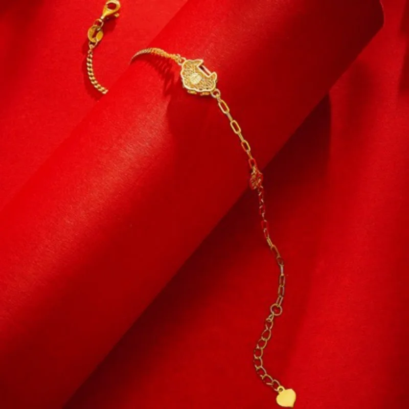 Chinese Style Ethnic Blessings Wealth Attraction Good Luck Safety Lock Niche High-end Fashion Jewelry New Women's Bracelet
Chinese Style Ethnic Blessings Wealth Attraction Good Luck Safety Lock Niche High-end Fashion Jewelry New Women's Bracelet