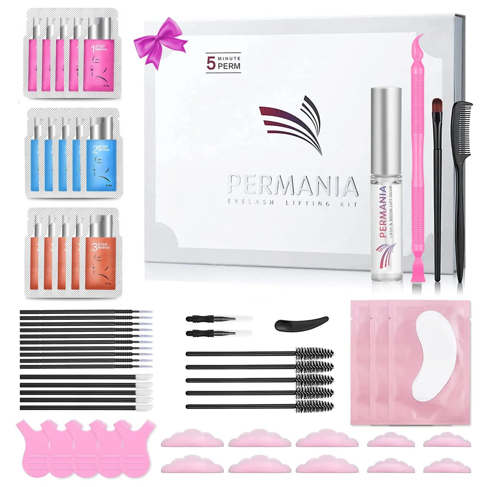 PERMANIA 15Pcs Lash Lift Kit Fast Eyelash Lifting 5 Minutes With Strong Glue Disposable Sachet Lash Lifting Kit Last 6 Weeks
PERMANIA 15Pcs Lash Lift Kit Fast Eyelash Lifting 5 Minutes With Strong Glue Disposable Sachet Lash Lifting Kit Last 6 Weeks