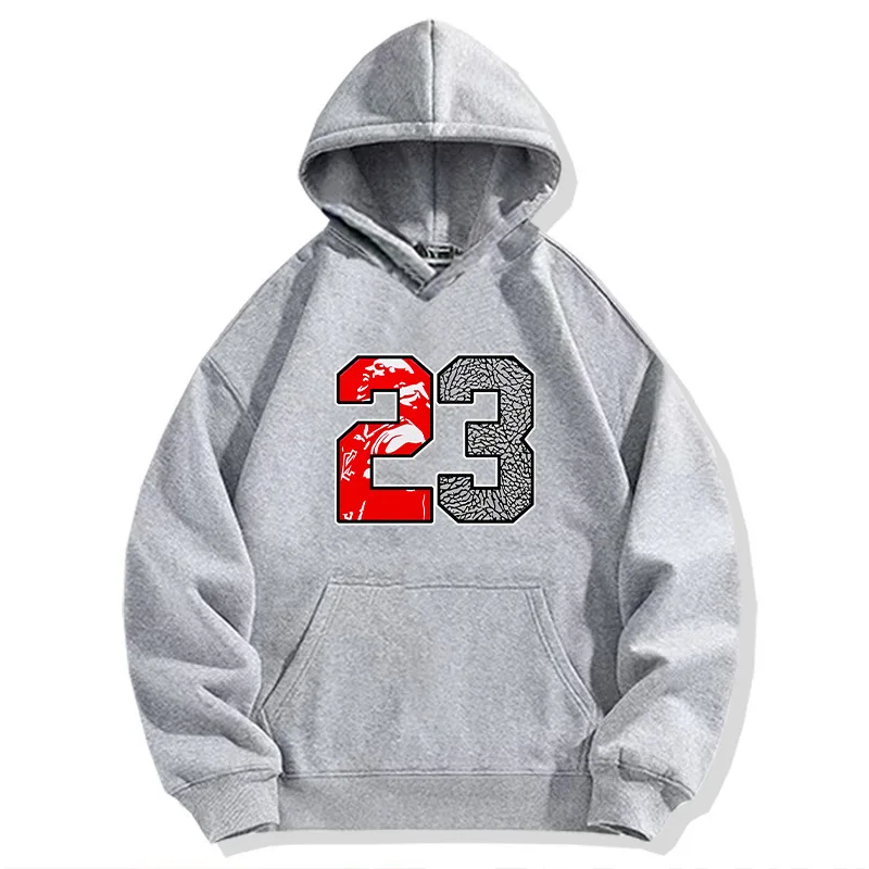 New basketball star Feiren No.23 hooded sweatshirt for men's autumn and winter youth trend brand loose shoulder long sleeved top
New basketball star Feiren No.23 hooded sweatshirt for men's autumn and winter youth trend brand loose shoulder long sleeved top