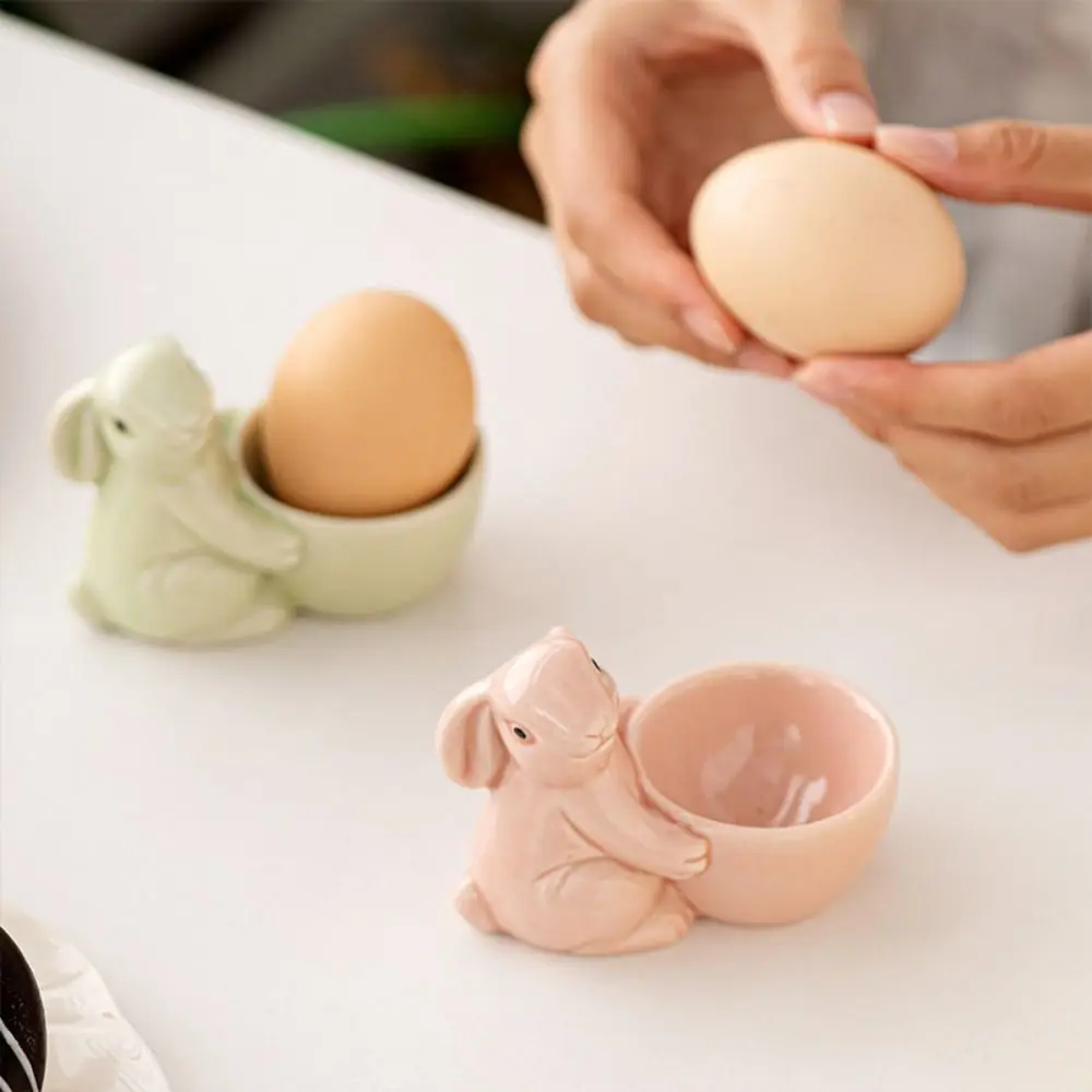 Funny Cute Rabbit Egg Cup Holder Decorative Stable Easter Bunny Ornaments Cartoon Ceramic Egg Tray Living Room
Funny Cute Rabbit Egg Cup Holder Decorative Stable Easter Bunny Ornaments Cartoon Ceramic Egg Tray Living Room