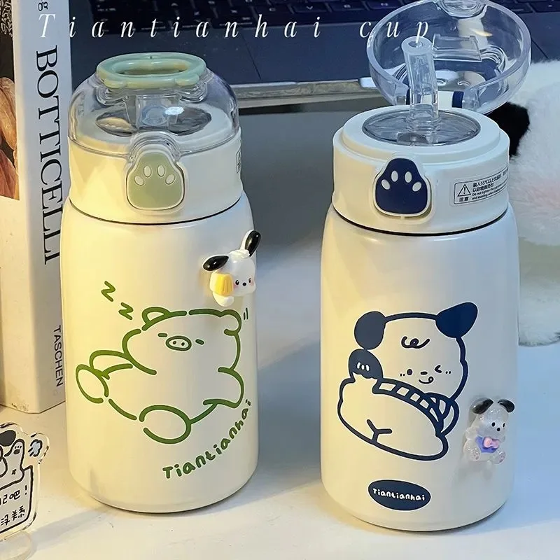 400Ml Cute Water Cup Ins Wind Student Bear Claw Straw Thermos Cup Convenient Portable Small 304 Stainless Steel Cup
400Ml Cute Water Cup Ins Wind Student Bear Claw Straw Thermos Cup Convenient Portable Small 304 Stainless Steel Cup