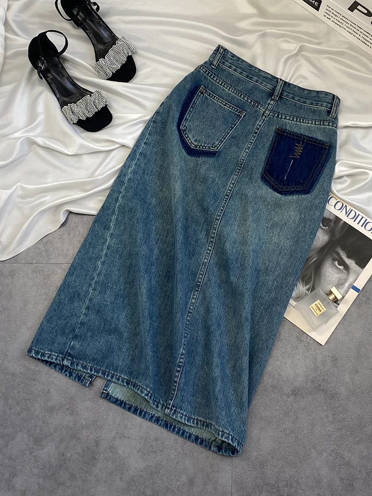 2024 New High Waist A-Line Skirt Women's Denim Wrap Skirt Thin Summer Mid-Length Cotton Polyester Blend Skirt
2024 New High Waist A-Line Skirt Women's Denim Wrap Skirt Thin Summer Mid-Length Cotton Polyester Blend Skirt