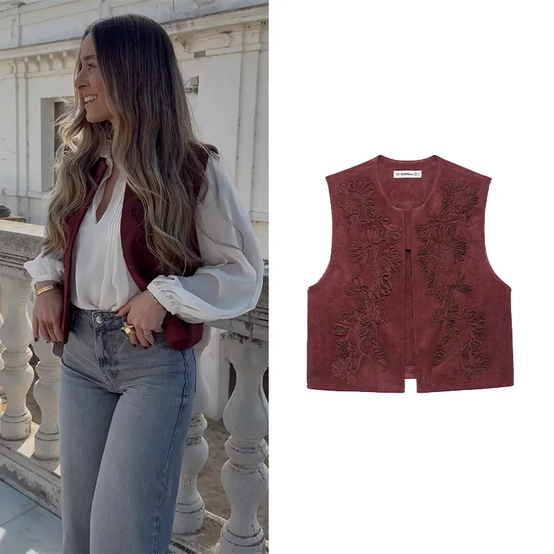 NERHEFZ Women Casual Tank Top Autumn Suede Texture Effect Women's Waistcoat Faux Suede Gilet Sleeveless Lady Tops Female Vest
NERHEFZ Women Casual Tank Top Autumn Suede Texture Effect Women's Waistcoat Faux Suede Gilet Sleeveless Lady Tops Female Vest